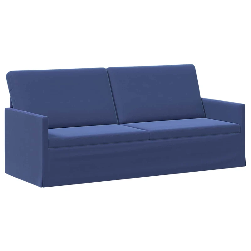 3 Seater Sofa Police Blue 190 x 81 x 82 cm Velvet