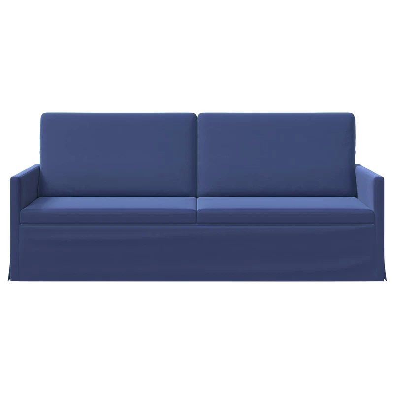 3 Seater Sofa Police Blue 190 x 81 x 82 cm Velvet