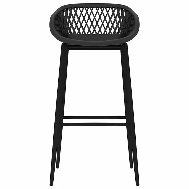 5 Piece Bar Set White and Black