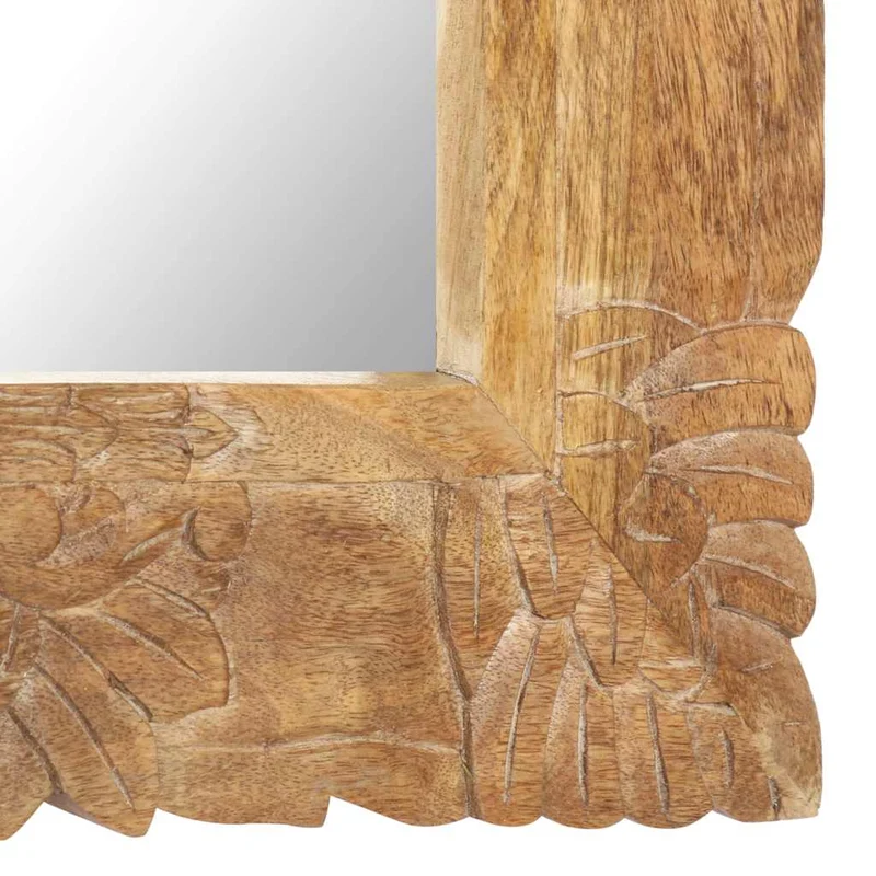 321636 vidaXL Mirror 80x50 cm Solid Mango Wood