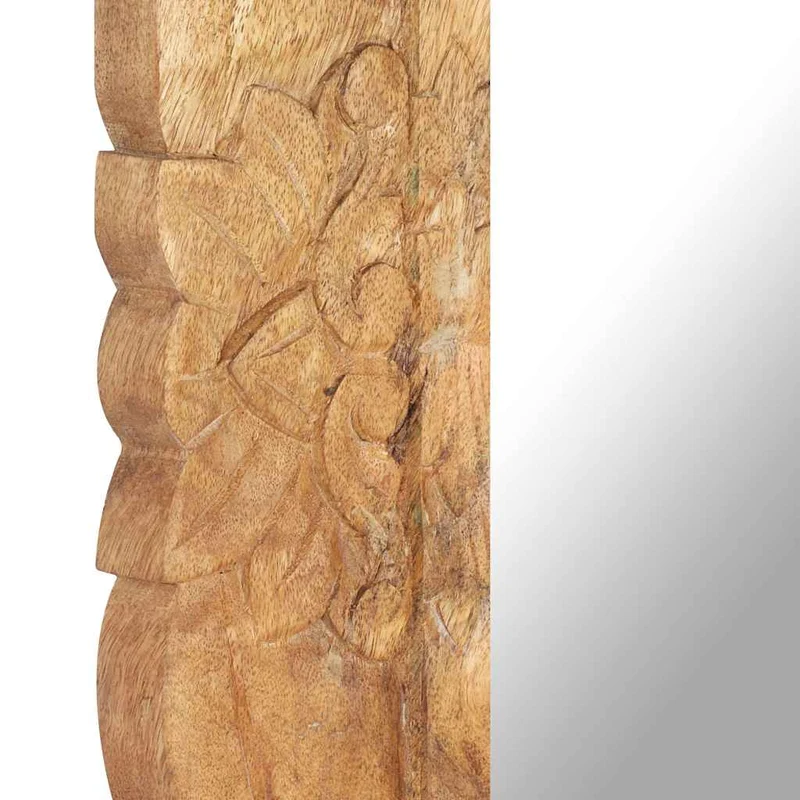 321636 vidaXL Mirror 80x50 cm Solid Mango Wood