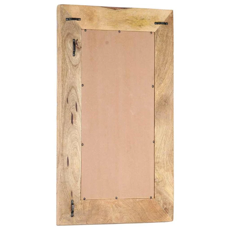 Hand-Carved Mirror 80x50x2,5 cm Solid Mango Wood