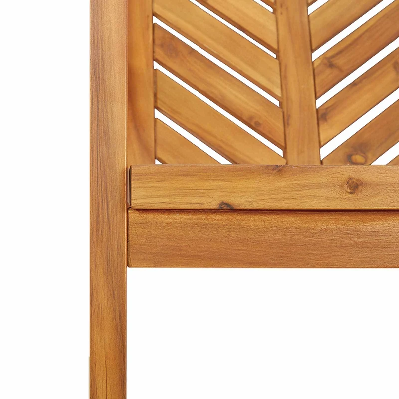 Garden Dining Set 4 pcs Brown Solid Acacia Wood