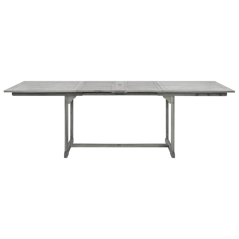 Garden Dining Table (160-240)x100x75 cm Solid Acacia Wood
