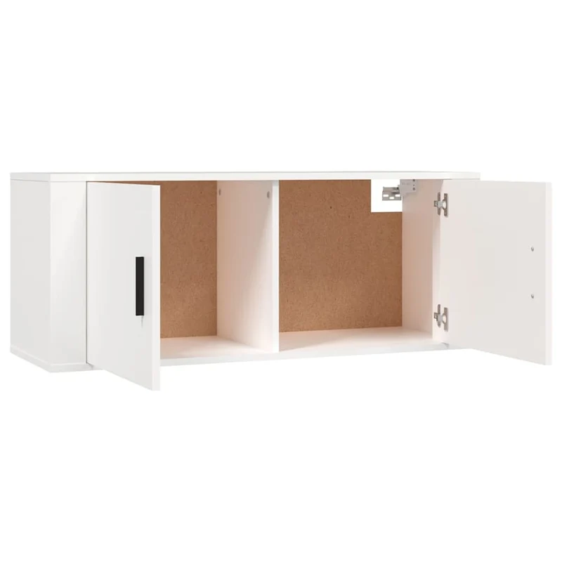 3 Piece Wall-mounted TV Cabinet Set White 100x34,5x40 cm