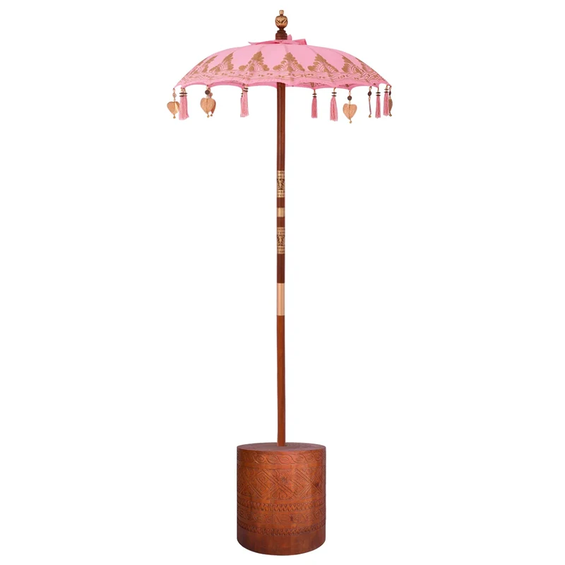 Balinese Parasol with Base 2 pcs Pink