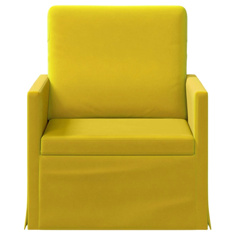 Armchair Yellow 70 x 81 x 82 cm Velvet