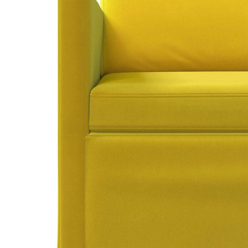 Armchair Yellow 70 x 81 x 82 cm Velvet