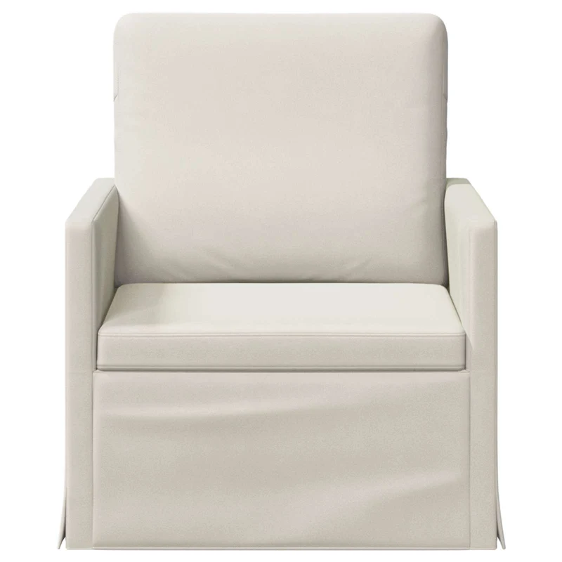 Armchair Cream 70 x 81 x 82 cm Velvet