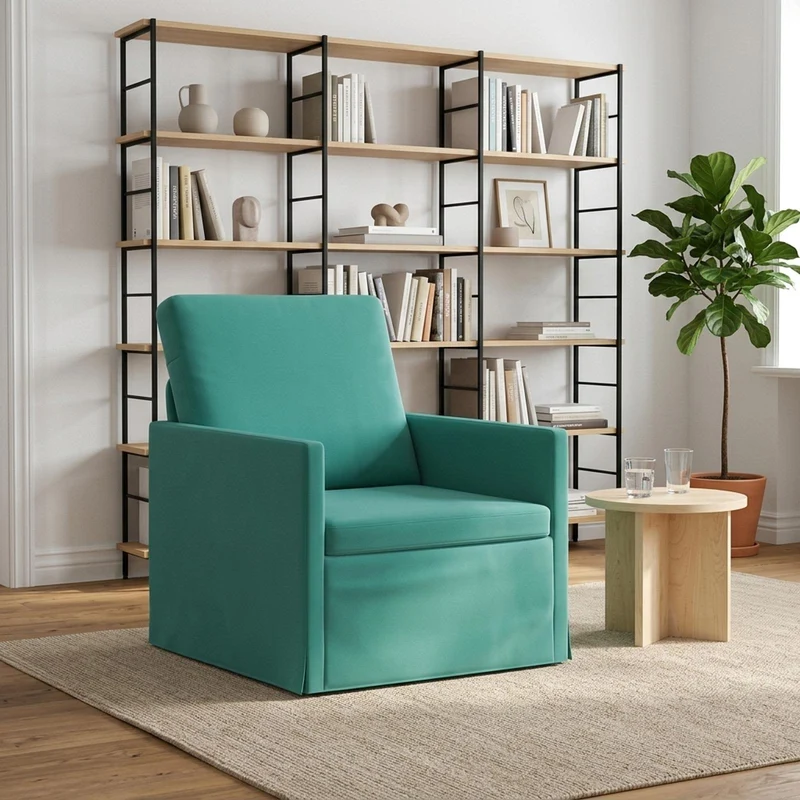 Armchair Turquoise 70 x 81 x 82 cm Velvet