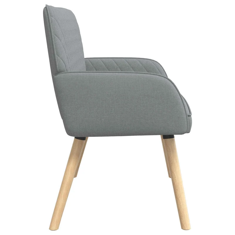 2 Seater Sofa with Solid Wood Legs 2-Seater Light Grey