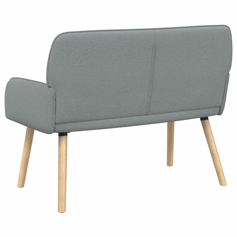 2 Seater Sofa with Solid Wood Legs 2-Seater Light Grey