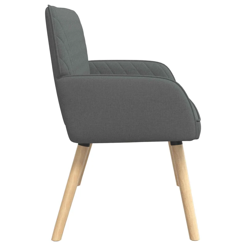 2 Seater Sofa with Solid Wood Legs 2-Seater Dark Grey