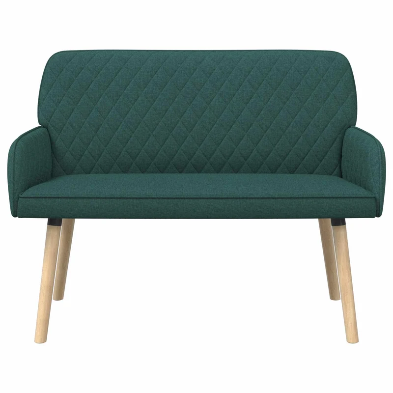 2 Seater Sofa with Solid Wood Legs 2-Seater Dark Green