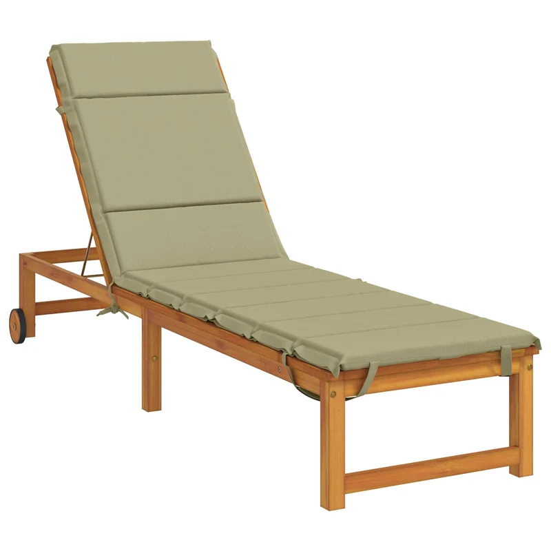 Sunlounger Cushion GEMERT 100% Polyester Light Green