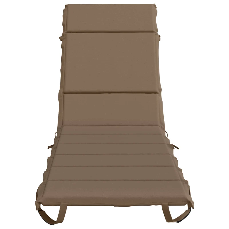 Sunlounger Cushion GEMERT 100% Polyester Taupe 200 x 55 x 3 cm