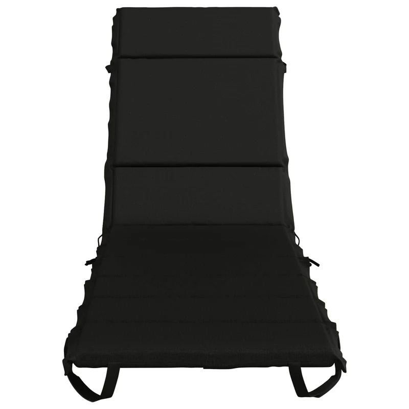 Sunlounger Cushion GEMERT 100% Polyester Black 200 x 55 x 3 cm