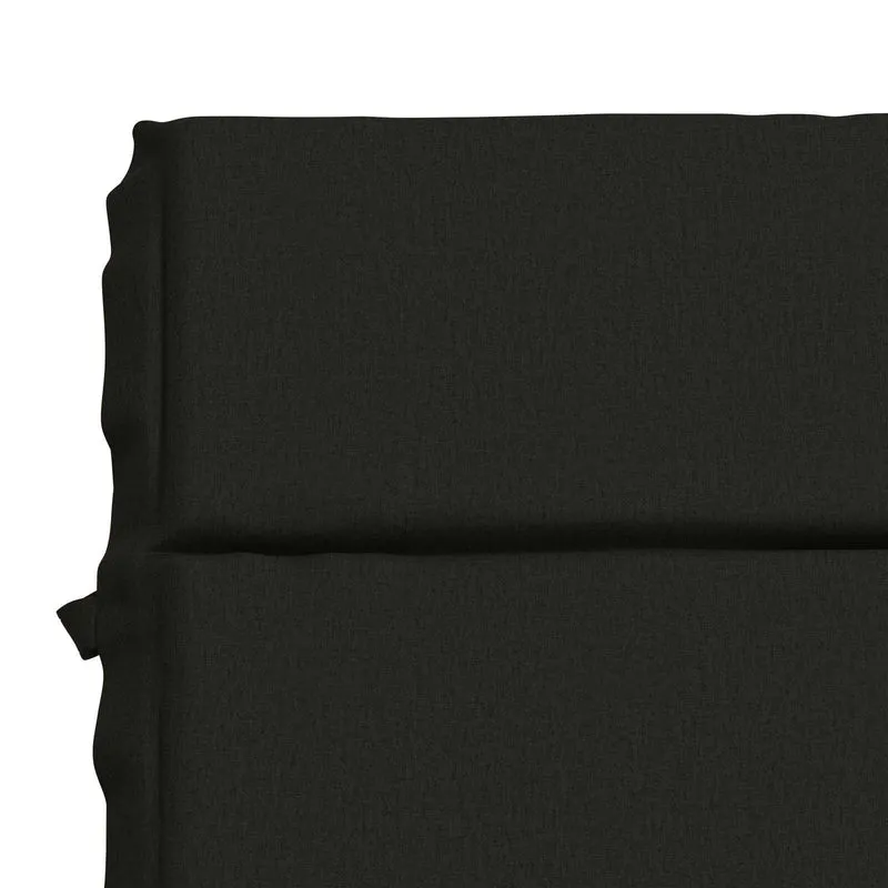 Sunlounger Cushion GEMERT 100% Polyester Black 200 x 55 x 3 cm