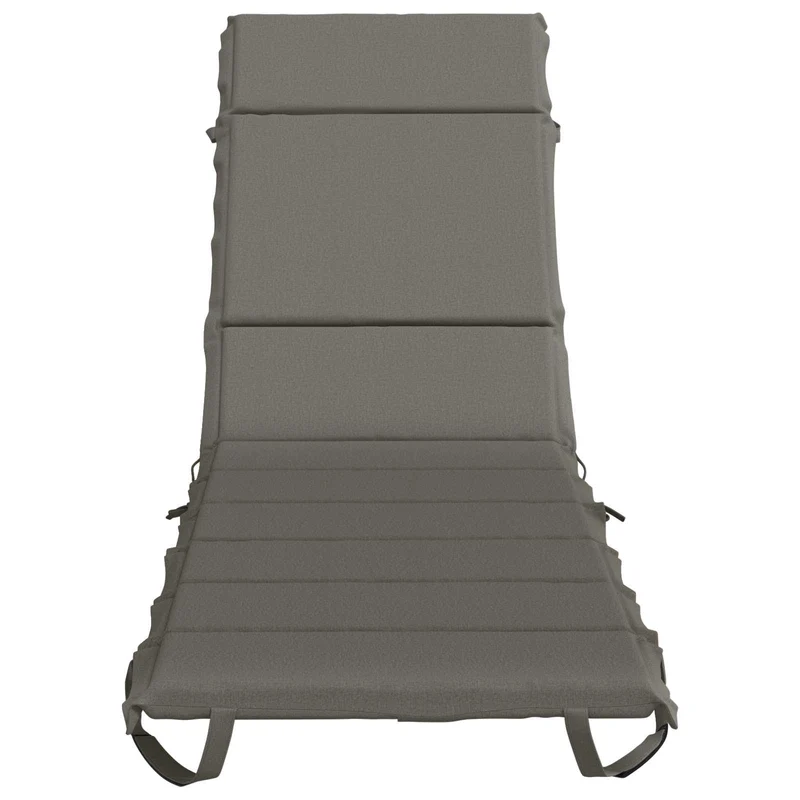 Sunlounger Cushion GEMERT 100% Polyester Grey 200 x 55 x 3 cm