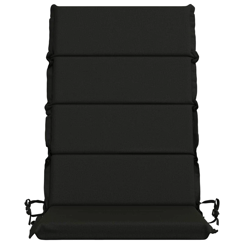 High Back Chair Cushion GEMERT 2 pcs 100% Polyester Black