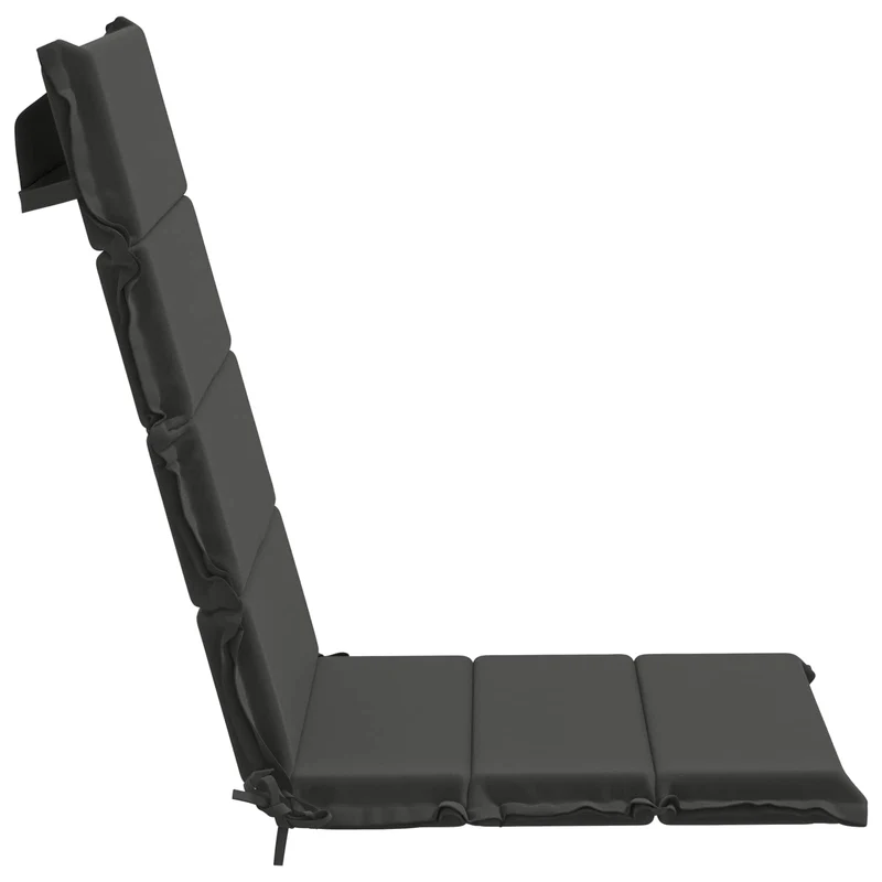 High Back Chair Cushion GEMERT 2 pcs 100% Polyester Anthracite