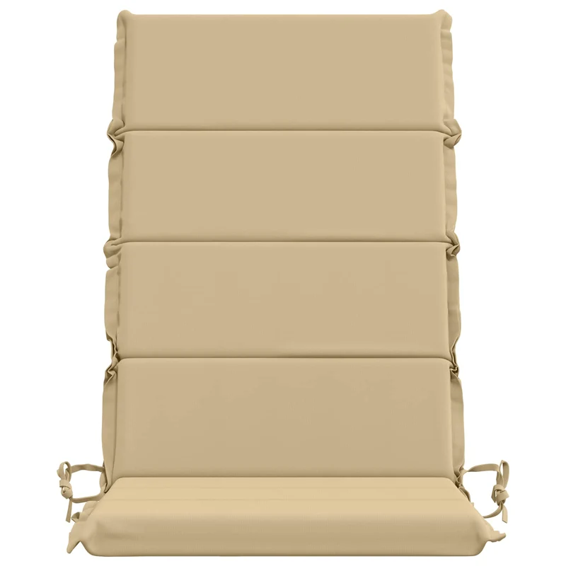 High Back Chair Cushion GEMERT 4 pcs 100% Polyester Beige