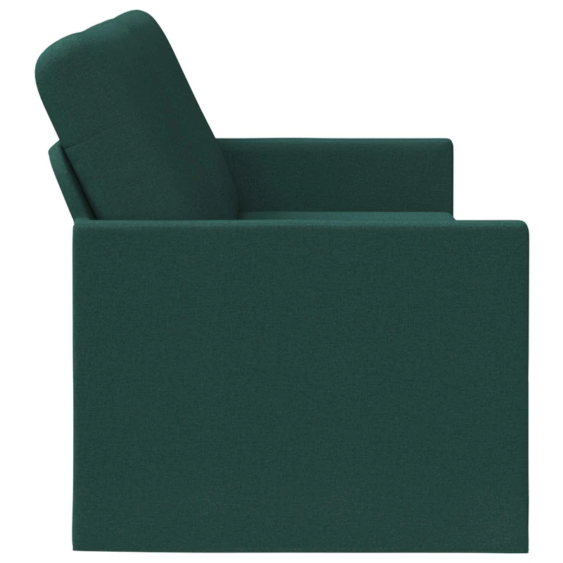 3 Seater Sofa Dark Green 220 x 81 x 82 cm Fabric