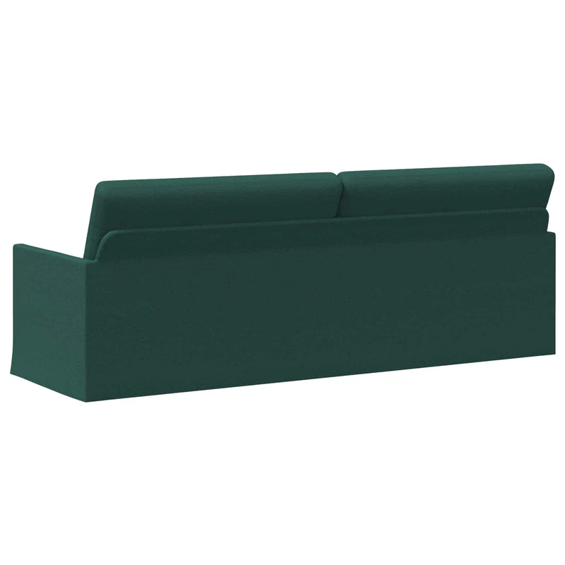 3 Seater Sofa Dark Green 220 x 81 x 82 cm Fabric