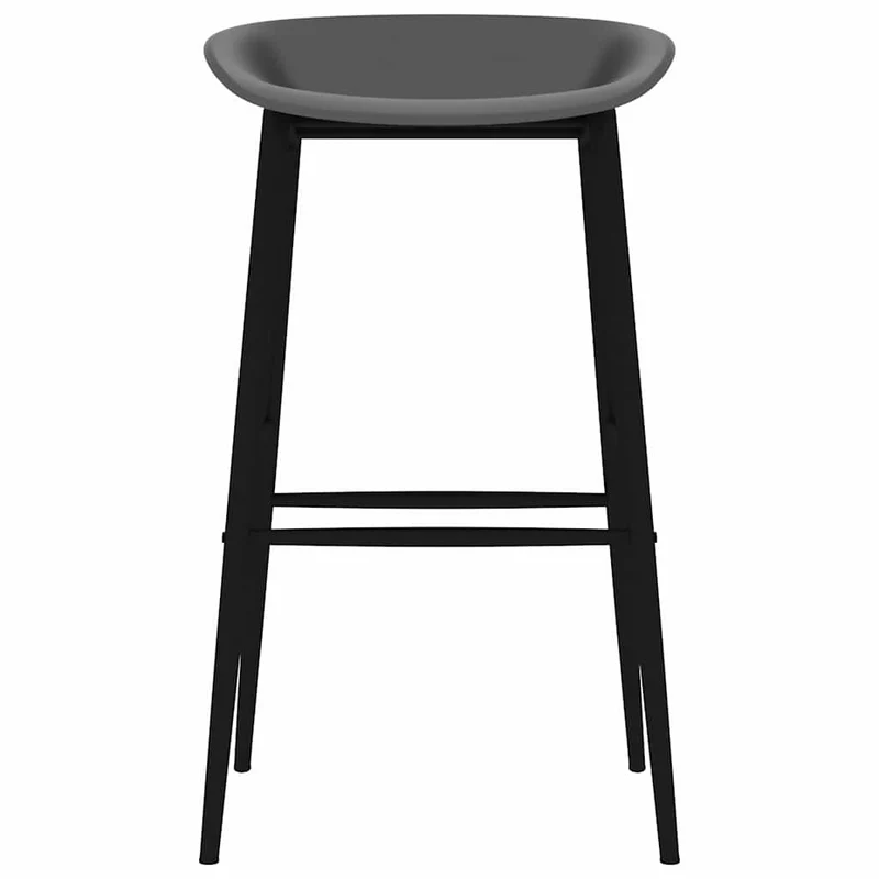 5 Piece Bar Set White and Grey