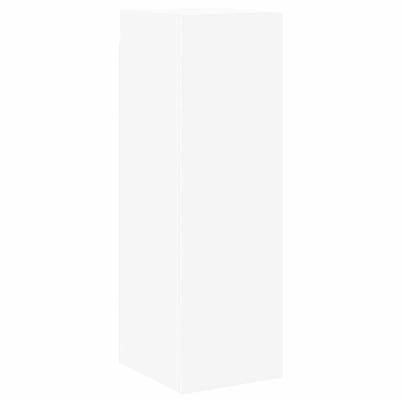8 Piece TV Cabinet Set White Engineered Wood