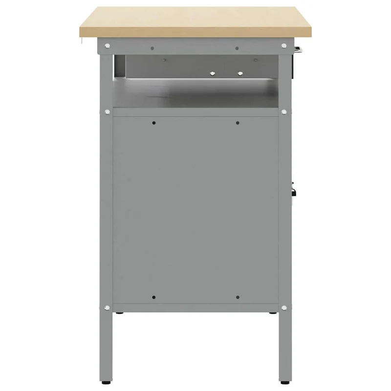 Work Bench with Drawer Black and Grey 100 x 55 x 85 cm