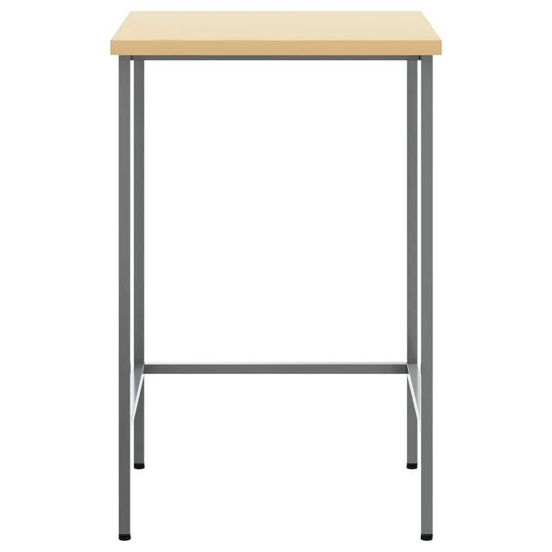 Corner Table Grey 55 x 55 x 85 cm Steel and Engineered Wood