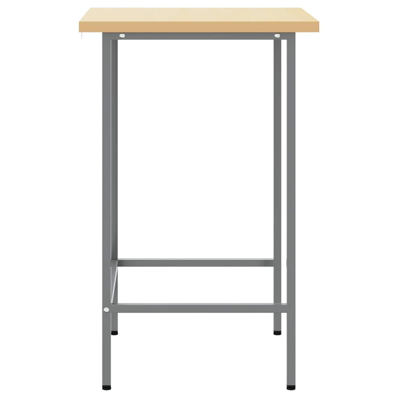 Corner Table Grey 55 x 55 x 85 cm Steel and Engineered Wood