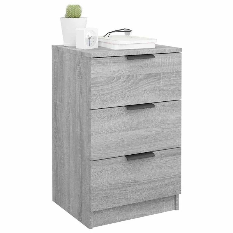 Bedside Cabinets 2 pcs Grey Sonoma 40x36x65 cm