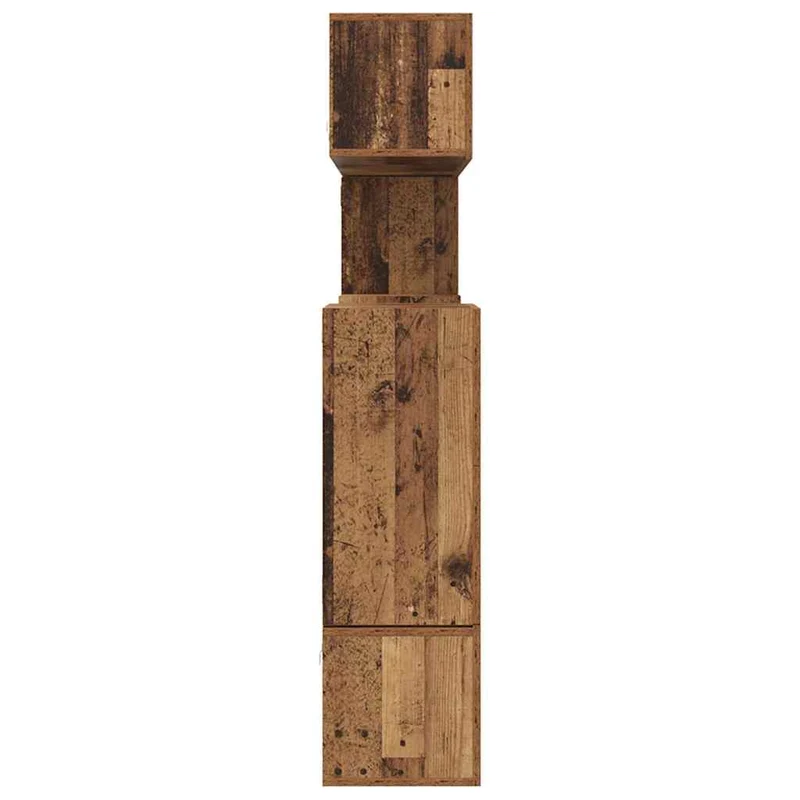 TV Cabinet Set 10 pcs Old Wood Engineered Wood