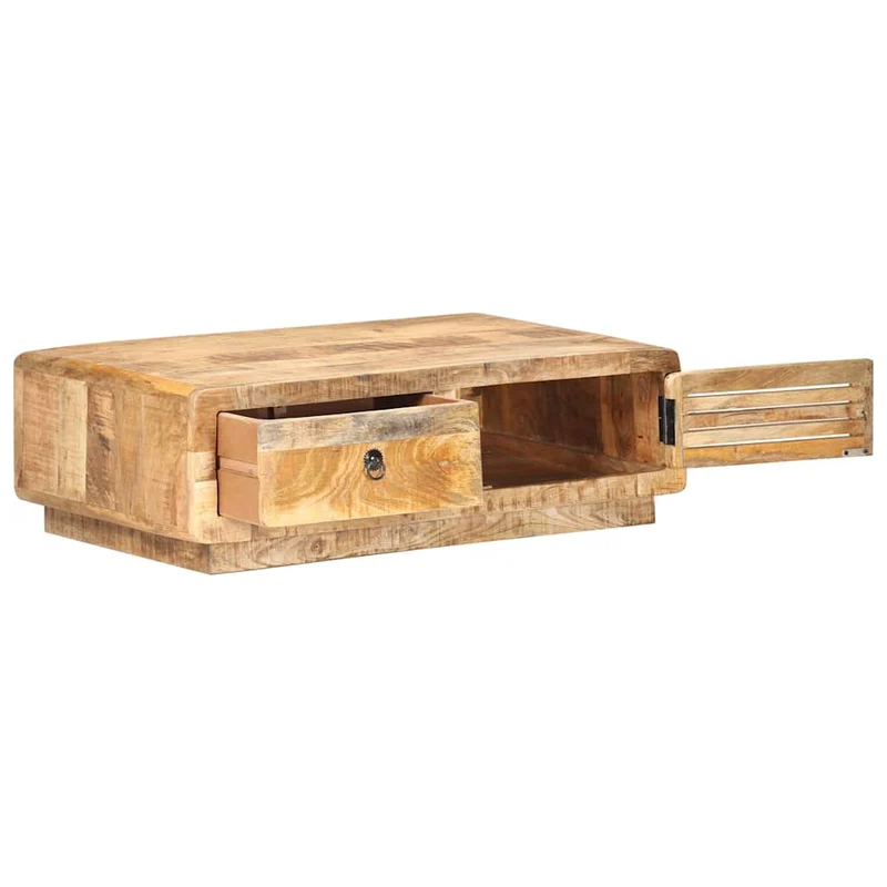 320458 vidaXL Coffee Table 90x60x29 cm Rough Mango Wood