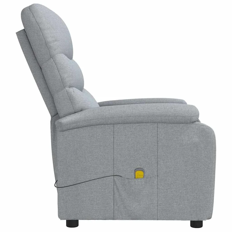 Massage Chair Light Grey Fabric