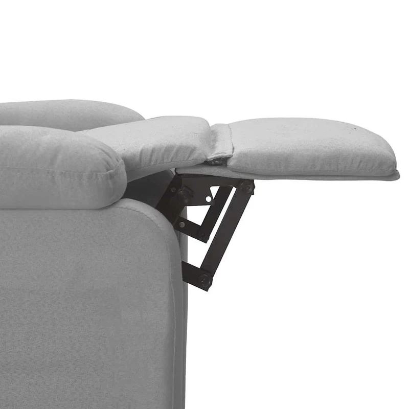 Massage Chair Light Grey Fabric