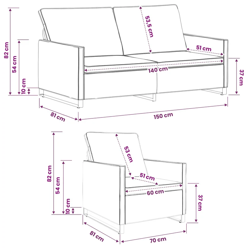 Sofa Set 2 pcs Army Green Faux Suede Fabric