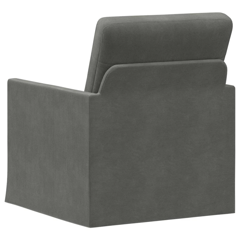 Armchair Dark Grey 70 x 81 x 82 cm Corduroy Fabric