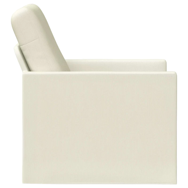 Armchair Cream 70 x 81 x 82 cm Corduroy Fabric
