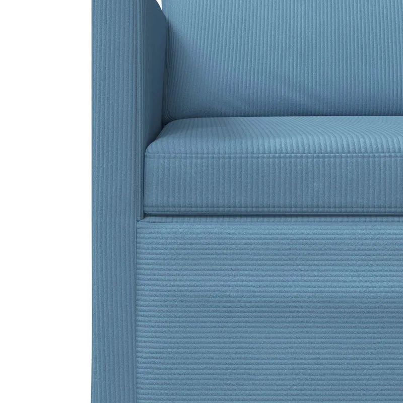 Armchair Blue 70 x 81 x 82 cm Corduroy Fabric