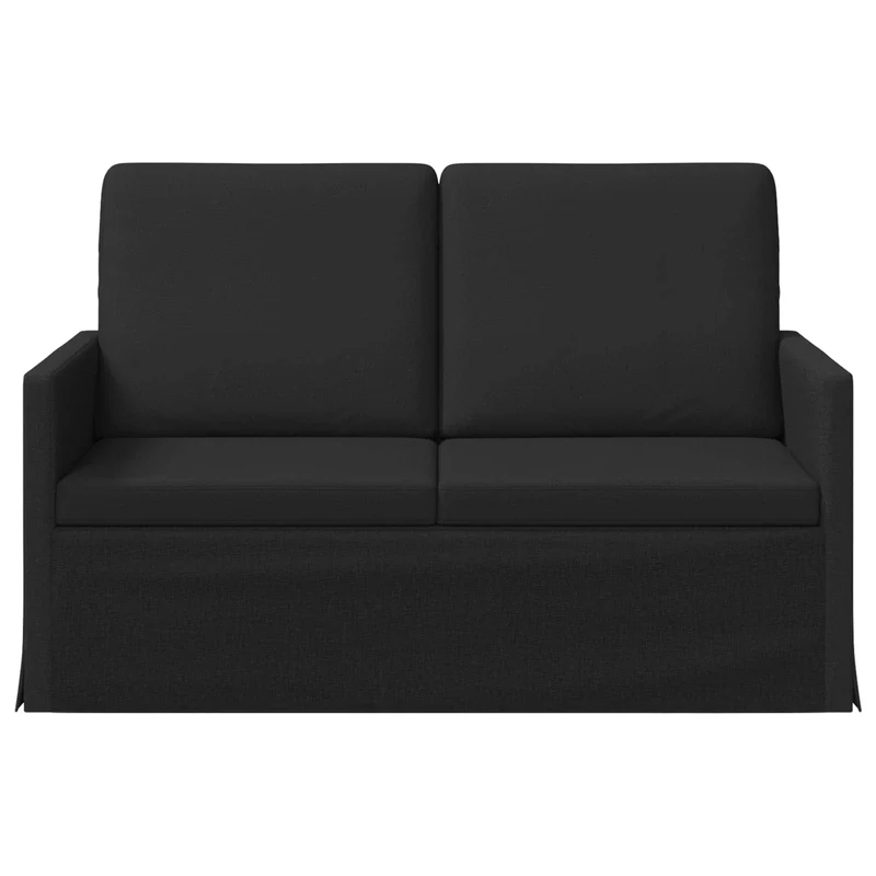 2 Seater Sofa Black 130 x 81 x 82 cm Fabric