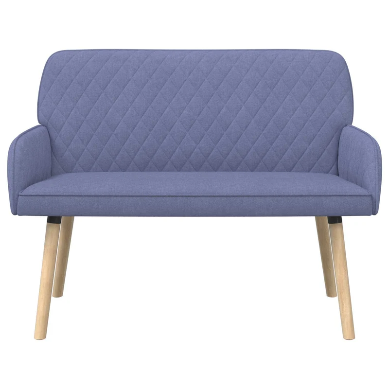 2 Seater Sofa with Solid Wood Legs 2-Seater Jeans Blue