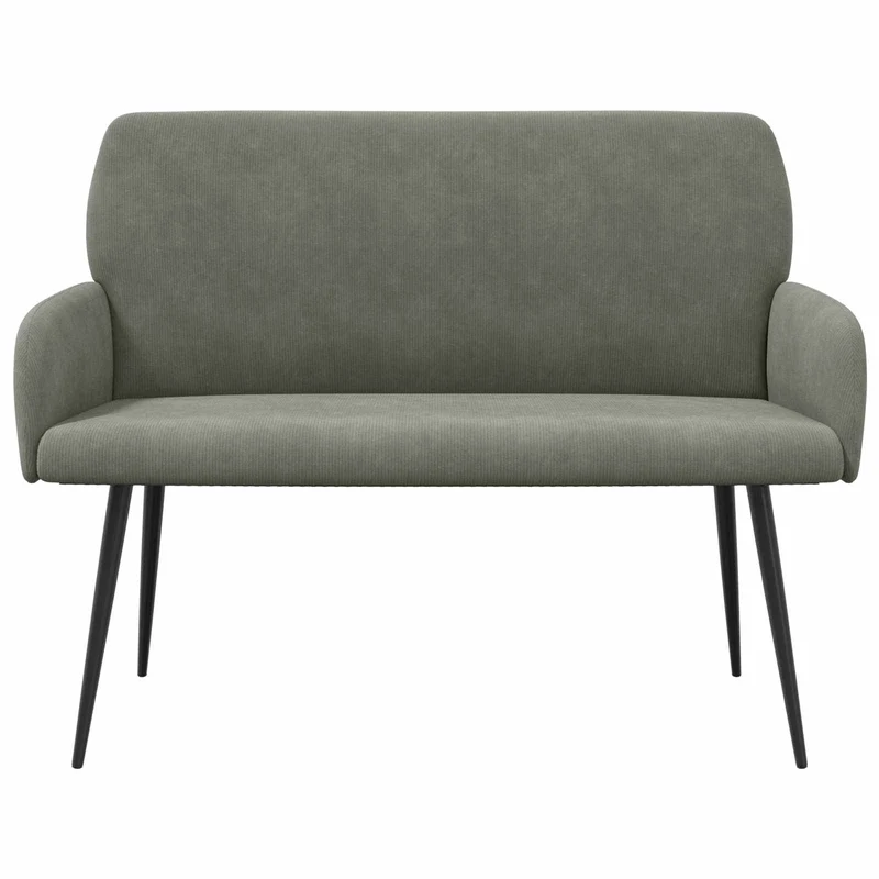 2 Seater Sofa with Metal Legs 2-Seater Light Grey