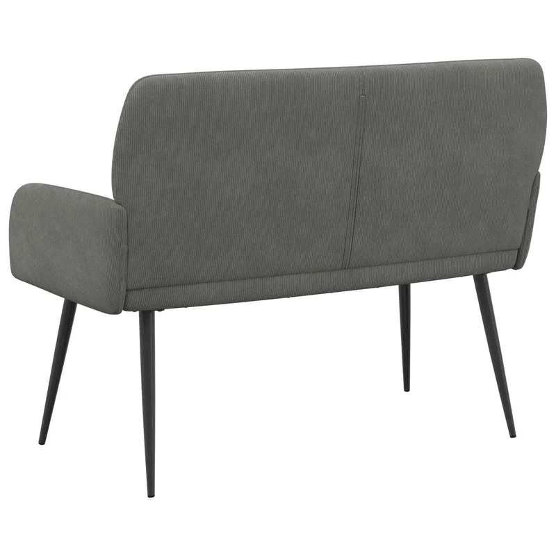 2 Seater Sofa with Metal Legs 2-Seater Dark Grey