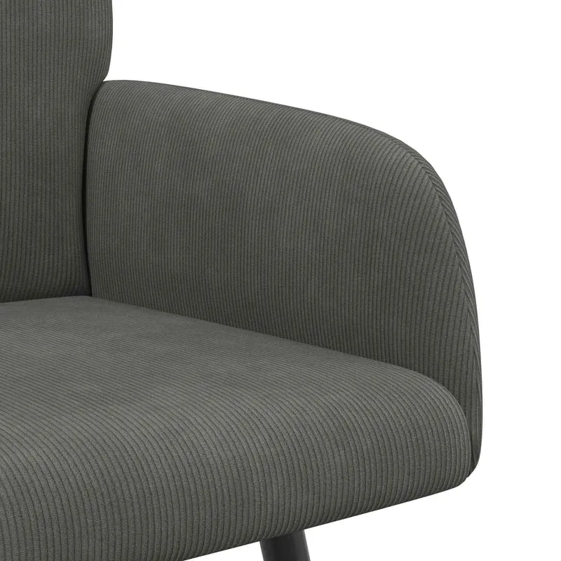 2 Seater Sofa with Metal Legs 2-Seater Dark Grey