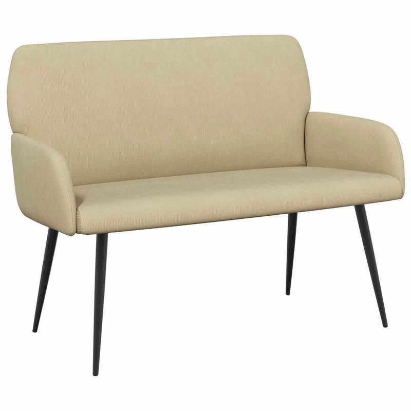 2 Seater Sofa with Metal Legs 2-Seater Grey Green