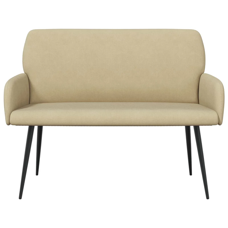 2 Seater Sofa with Metal Legs 2-Seater Grey Green