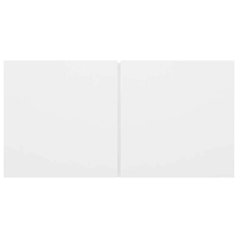 7 Piece TV Cabinet Set White Engineered Wood